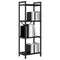 vidaXL Bookcase Black oak 40 x 30 x 118 cm Engineered wood
