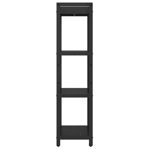 vidaXL Bookcase Black oak 40 x 30 x 118 cm Engineered wood