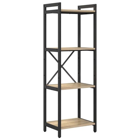 vidaXL Bookcase Sonoma oak 40 x 30 x 118 cm Engineered wood
