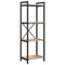 vidaXL Bookcase Sonoma oak 40 x 30 x 118 cm Engineered wood