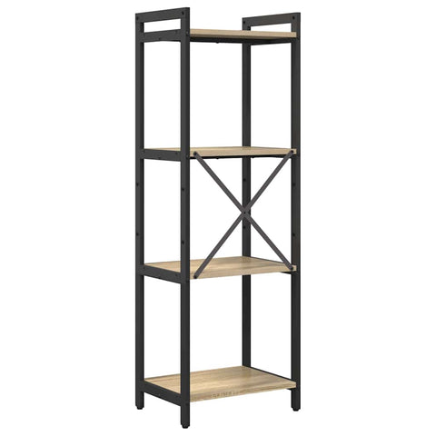 vidaXL Bookcase Sonoma oak 40 x 30 x 118 cm Engineered wood