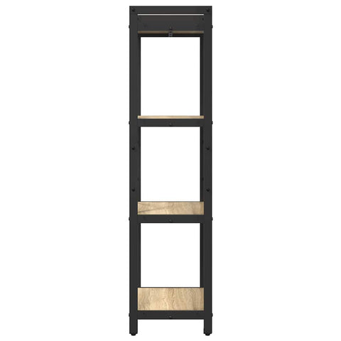 vidaXL Bookcase Sonoma oak 40 x 30 x 118 cm Engineered wood