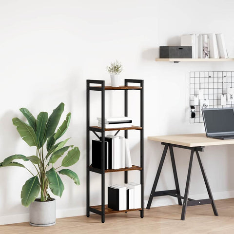 vidaXL Bookcase Smoked oak 40 x 30 x 118 cm Wood