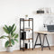 vidaXL Bookcase Smoked oak 40 x 30 x 118 cm Wood