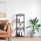 vidaXL Bookcase Smoked oak 40 x 30 x 118 cm Wood