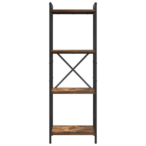 vidaXL Bookcase Smoked oak 40 x 30 x 118 cm Wood