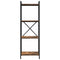 vidaXL Bookcase Smoked oak 40 x 30 x 118 cm Wood