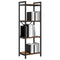 vidaXL Bookcase Smoked oak 40 x 30 x 118 cm Wood
