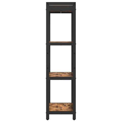vidaXL Bookcase Smoked oak 40 x 30 x 118 cm Wood