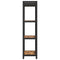 vidaXL Bookcase Smoked oak 40 x 30 x 118 cm Wood