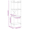 vidaXL Bookcase Smoked oak 40 x 30 x 118 cm Wood