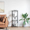 vidaXL Bookcase Grey sonoma 40 x 30 x 118 cm Wood and Steel