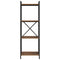 vidaXL Bookcase Old wood 40 x 30 x 118 cm Solid wood