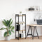vidaXL Bookcase Artisan oak 40 x 30 x 118 cm Wood and Steel