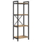 vidaXL Bookcase Artisan oak 40 x 30 x 118 cm Wood and Steel