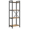 vidaXL Bookcase Artisan oak 40 x 30 x 118 cm Wood and Steel
