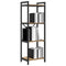 vidaXL Bookcase Artisan oak 40 x 30 x 118 cm Wood and Steel