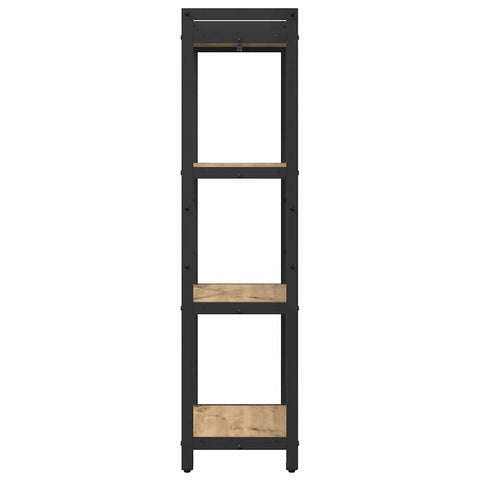 vidaXL Bookcase Artisan oak 40 x 30 x 118 cm Wood and Steel