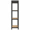 vidaXL Bookcase Artisan oak 40 x 30 x 118 cm Wood and Steel
