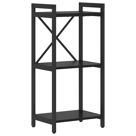 vidaXL Bookcase Black oak 40 x 30 x 83 cm Engineered wood