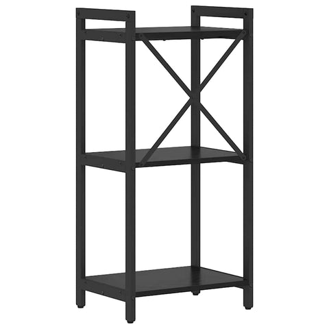 vidaXL Bookcase Black oak 40 x 30 x 83 cm Engineered wood