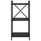 vidaXL Bookcase Black oak 40 x 30 x 83 cm Engineered wood