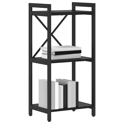 vidaXL Bookcase Black oak 40 x 30 x 83 cm Engineered wood