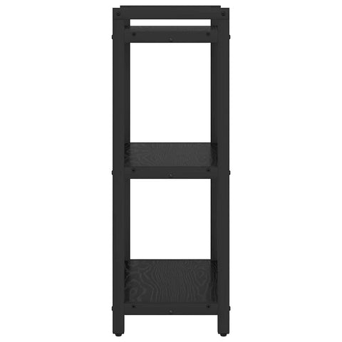 vidaXL Bookcase Black oak 40 x 30 x 83 cm Engineered wood