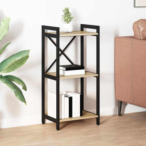 vidaXL Bookcase Sonoma oak 40 x 30 x 83 cm Engineered wood