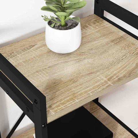 vidaXL Bookcase Sonoma oak 40 x 30 x 83 cm Engineered wood