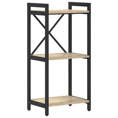 vidaXL Bookcase Sonoma oak 40 x 30 x 83 cm Engineered wood