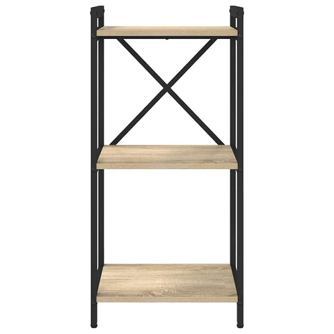 vidaXL Bookcase Sonoma oak 40 x 30 x 83 cm Engineered wood