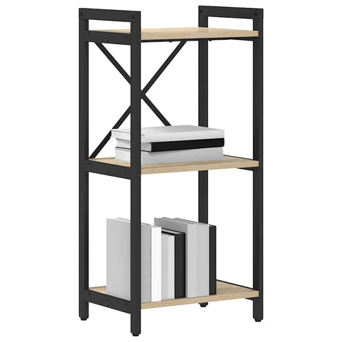 vidaXL Bookcase Sonoma oak 40 x 30 x 83 cm Engineered wood