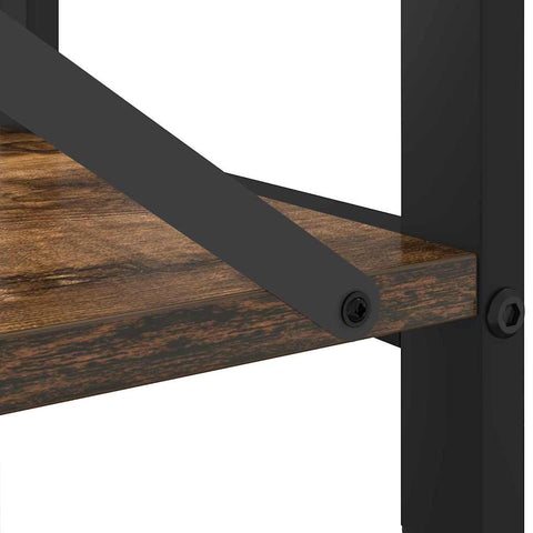 vidaXL Bookcase Smoked oak 40 x 30 x 83 cm Engineered wood