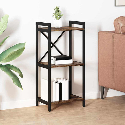 vidaXL Bookcase Smoked oak 40 x 30 x 83 cm Engineered wood