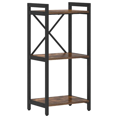 vidaXL Bookcase Smoked oak 40 x 30 x 83 cm Engineered wood