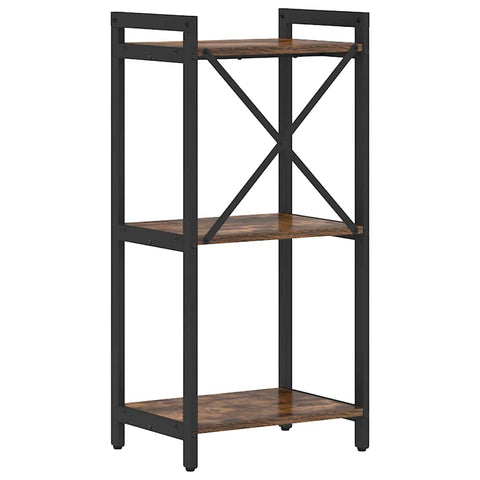 vidaXL Bookcase Smoked oak 40 x 30 x 83 cm Engineered wood