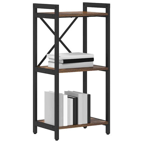 vidaXL Bookcase Smoked oak 40 x 30 x 83 cm Engineered wood