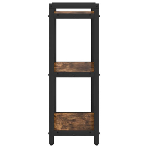 vidaXL Bookcase Smoked oak 40 x 30 x 83 cm Engineered wood