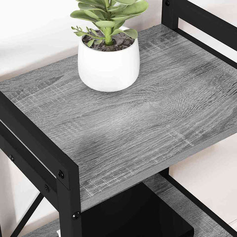 vidaXL Bookcase Grey sonoma 40 x 30 x 83 cm Engineered wood