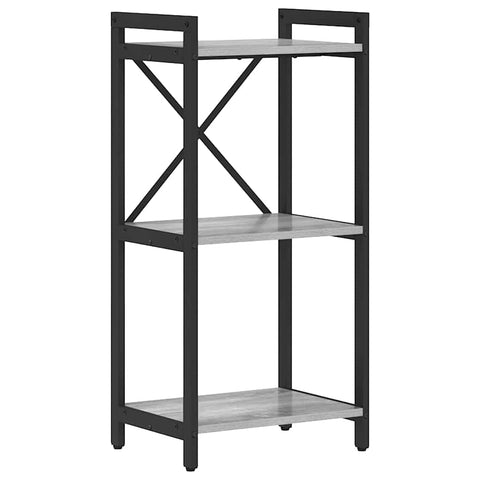 vidaXL Bookcase Grey sonoma 40 x 30 x 83 cm Engineered wood