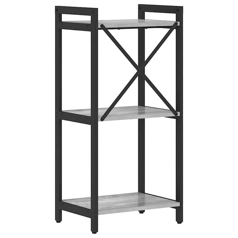 vidaXL Bookcase Grey sonoma 40 x 30 x 83 cm Engineered wood