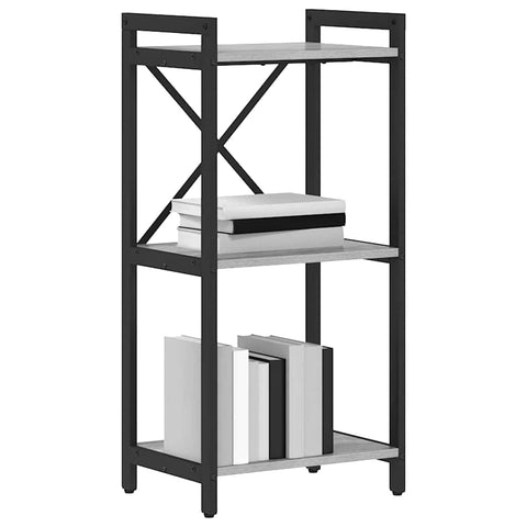 vidaXL Bookcase Grey sonoma 40 x 30 x 83 cm Engineered wood