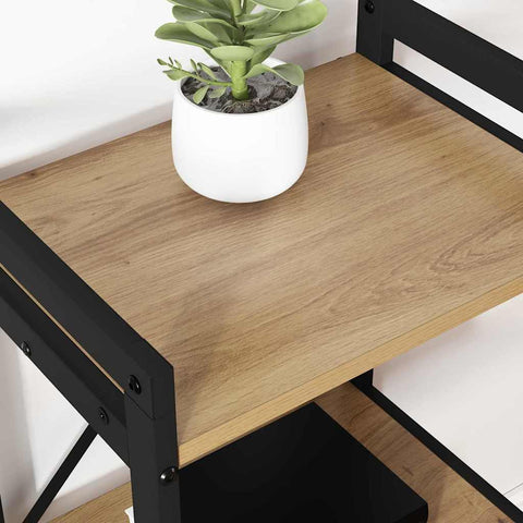 vidaXL Bookcase Artisan oak 40 x 30 x 83 cm Engineered wood