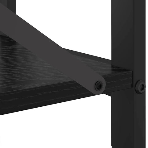 vidaXL Bookcase Black oak 40 x 30 x 48.5 cm Engineered wood