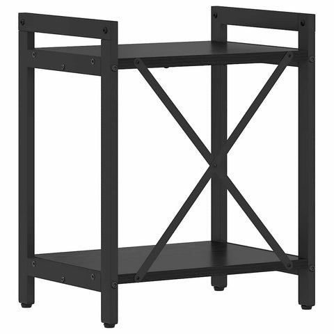 vidaXL Bookcase Black oak 40 x 30 x 48.5 cm Engineered wood
