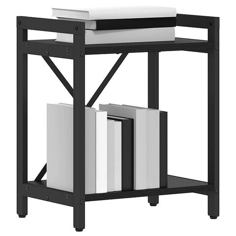 vidaXL Bookcase Black oak 40 x 30 x 48.5 cm Engineered wood