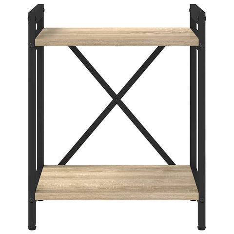 vidaXL Bookcase Sonoma oak 40 x 30 x 48.5 cm Engineered wood