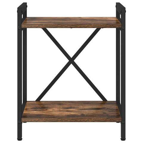 vidaXL Bookcase Smoked oak 40 x 30 x 48.5 cm Engineered wood