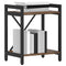 vidaXL Bookcase Smoked oak 40 x 30 x 48.5 cm Engineered wood